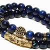 TCC™ Natural Blue Tiger Eye Charm & Good Luck Bracelet